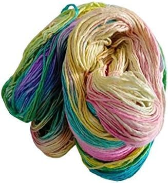 Knitsilk, 100% Recycled Silk Roving and Hand-Dyed Pure Mulberry Silk Yarn Perfect for Knitting, Crocheting, Weaving, and More 100 gm-225 Yards (Agra)
