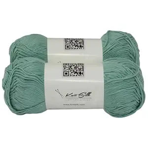 Knitsilk Soft Cotton Knitting Yarn – 100% Cotton | 2 X 100g (Approx. 200+ Yards)