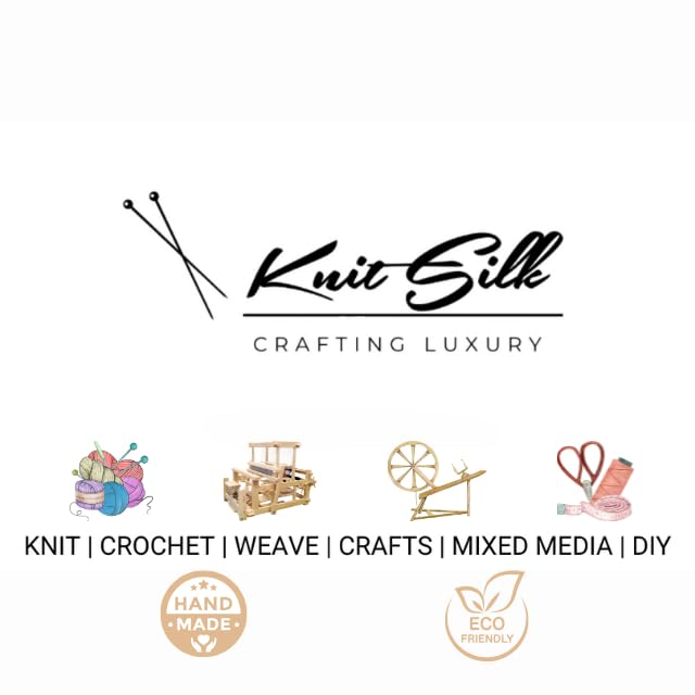 Knitsilk, 100% Recycled Silk Roving and Hand-Dyed Pure Mulberry Silk Yarn Perfect for Knitting, Crocheting, Weaving, and More 100 gm-225 Yards (Sydney)