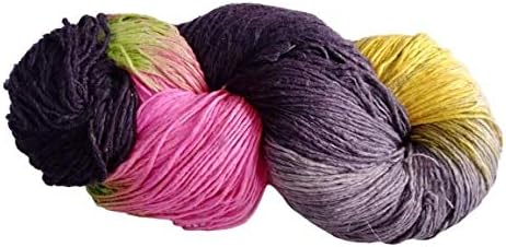 Knitsilk 100% Recycled and Hand-Dyed Silk Roving Worsted Yarn, Luxurious & Soft Silk Roving | Ideal for Knitting, Crocheting, Crafting | Smooth Texture & Fabulous Color Nairobi