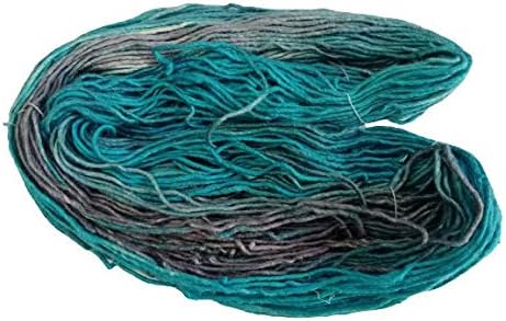 Silk Wool Blend Yarn Singles Merino Silk Yarn, Sport/dk Weight, Variegated Yarn, Tonal Yarn, Hand-Dyed, Fair Trade 100 Grams (Yukon)