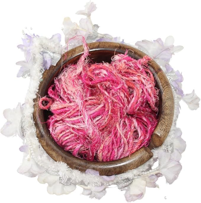 Knitsilk linen yarn, Pink