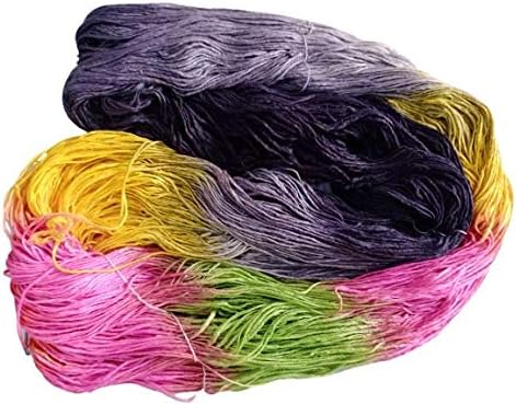 Knitsilk 100% Recycled and Hand-Dyed Silk Roving Worsted Yarn, Luxurious & Soft Silk Roving | Ideal for Knitting, Crocheting, Crafting | Smooth Texture & Fabulous Color Nairobi