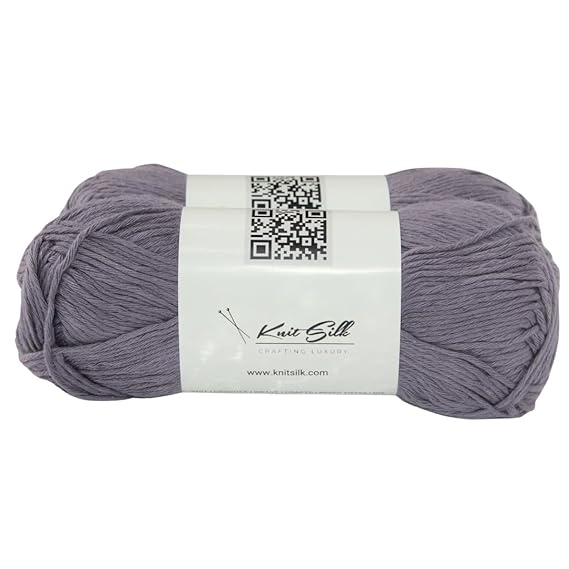Knitsilk Soft Cotton Knitting Yarn – 100% Cotton | 2 X 100g (Approx. 200+ Yards)