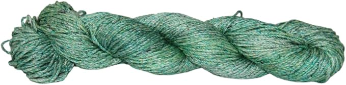 3 ply Silk Lace Weight Yarn,Dark green