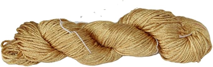 3 ply  Silk Lace Weight Yarn,Golden mustard