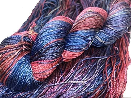 3 ply  Silk Lace Weight Yarn,orchids