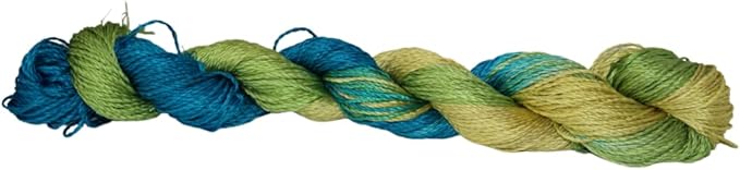 3 ply  Silk Lace Weight Yarn,Green