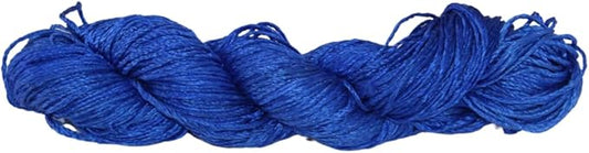 3 ply  Silk Lace Weight Yarn, Royal blue