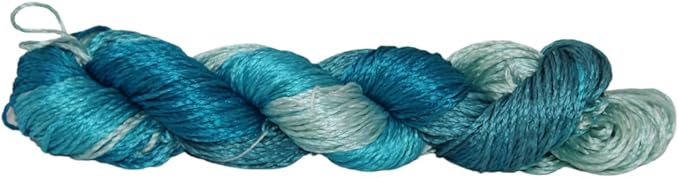3 ply  Silk Lace Weight Yarn,Sky blue