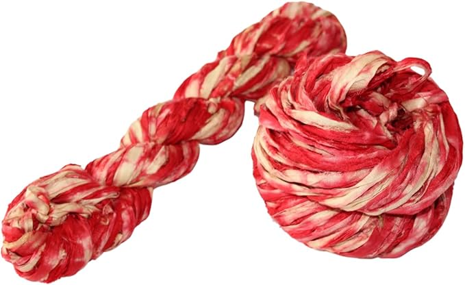 Knitsilk Recycled Shibori Sari Silk Ribbon Yarn-Plum