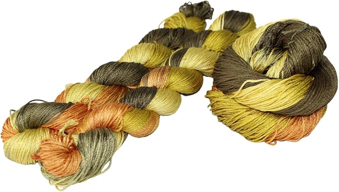 3 ply  Silk Lace Weight Yarn,Morning glory