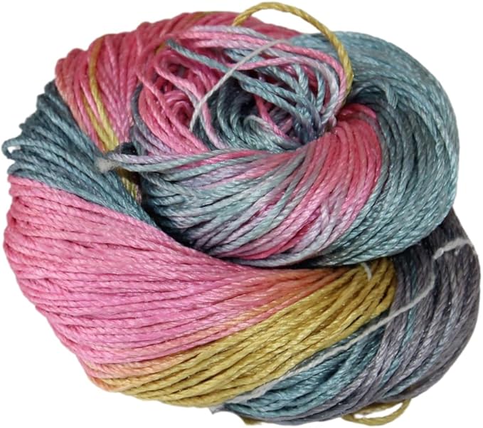 3 ply  Silk Lace Weight Yarn,Tiger lily