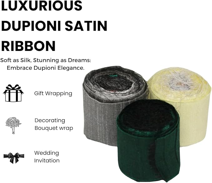 Knitsilk Dupioni Satin Ribbon Green and Brown