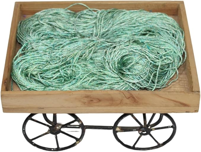 3 ply  Silk Lace Weight Yarn,Dark green