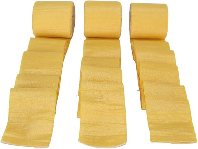 Knitsilk Dupioni Satin Ribbon,Yellow