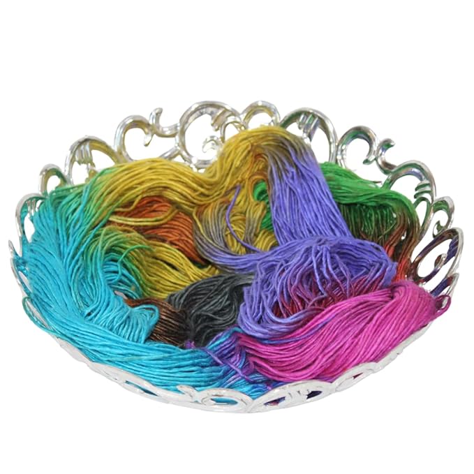 Knitsilk, 100% Recycled Silk Roving and Hand-Dyed Pure Mulberry Silk Yarn Perfect for Knitting, Crocheting, Weaving, and More 100 gm-225 Yards (Milan)