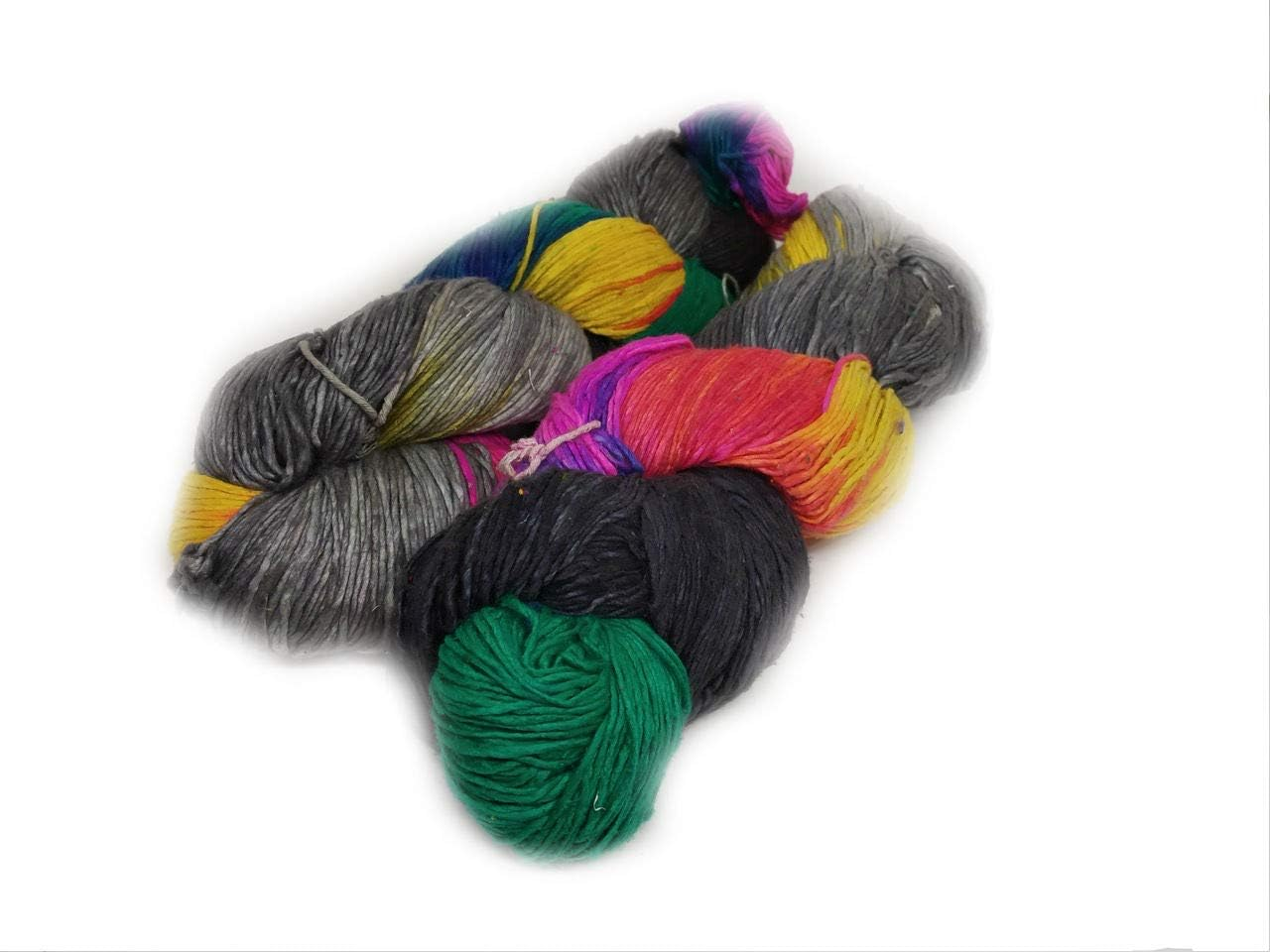 Knitsilk Silk Roving Worsted Weight Yarn - Luxurious 100% Recycled and Hand-Dyed Mulberry Silk Yarn for Scarves, Sweaters, and Accessories - Smooth and Glossy Texture (100 gm-225 Yards London)