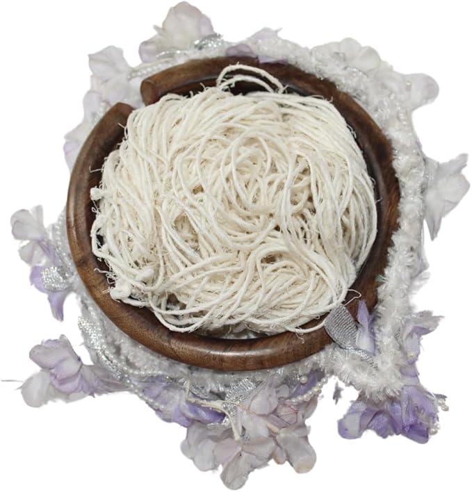 Knitsilk linen yarn, White