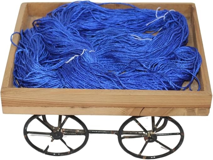 3 ply  Silk Lace Weight Yarn, Royal blue
