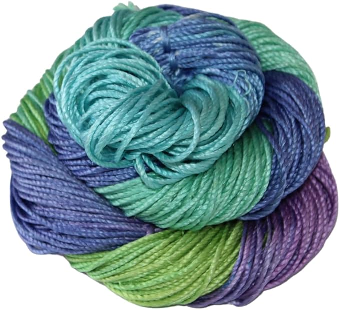 3 ply  Silk Lace Weight Yarn,Plumbago