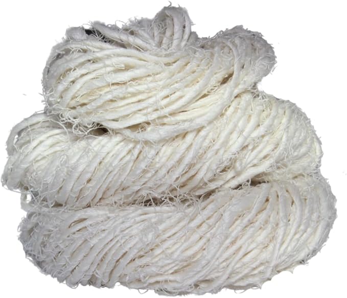 Knitsilk linen yarn, White
