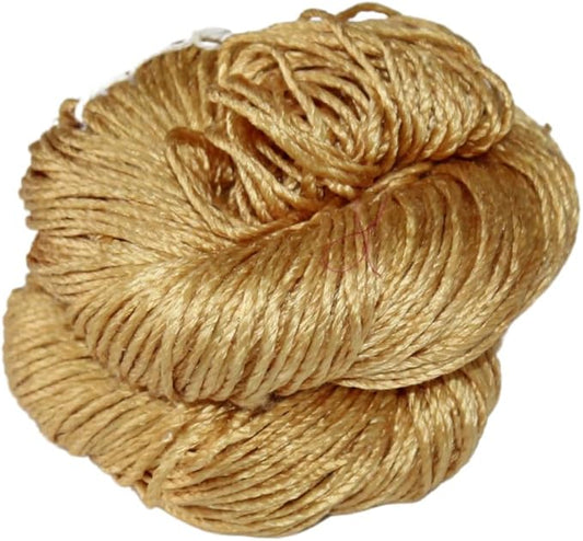 3 ply  Silk Lace Weight Yarn,Golden mustard