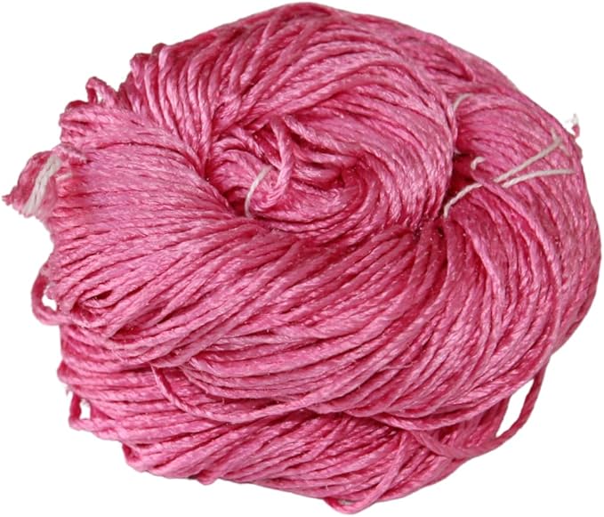 3 ply  Silk Lace Weight Yarn,Pink
