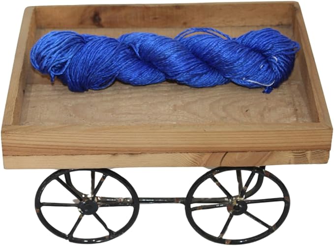 3 ply  Silk Lace Weight Yarn, Royal blue
