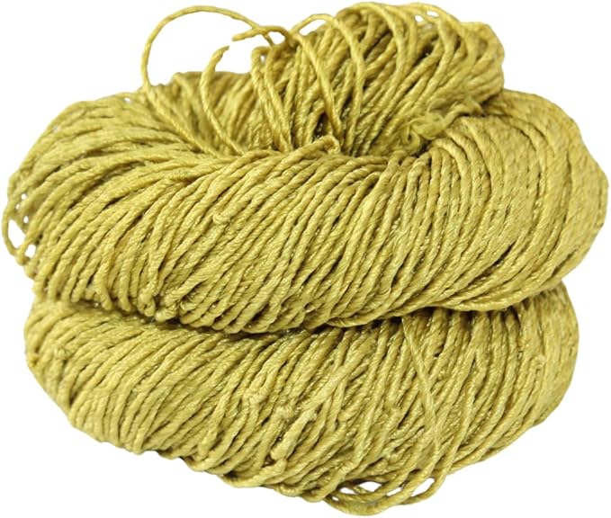 3 ply Silk Lace Weight Yarn, Super gold