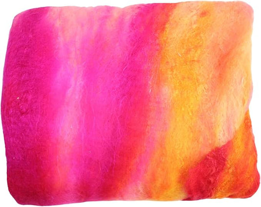 Knitsilk Silk fiber yarn, Yellow and Pink