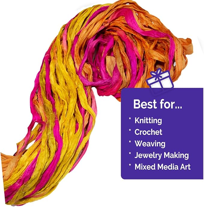 Knitsilk recycled sari silk ribbon yarn — Vintage