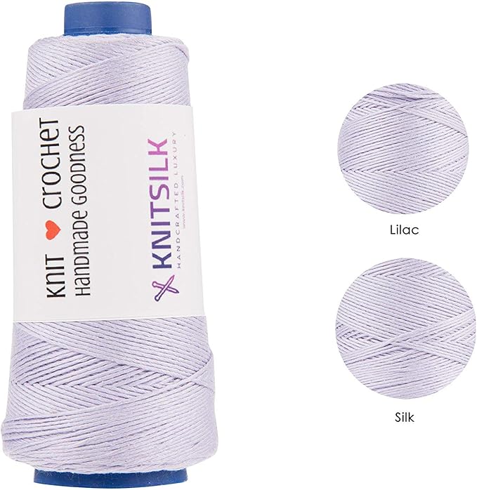 Knitsilk 8 ply silk viscose yarn,Lilac