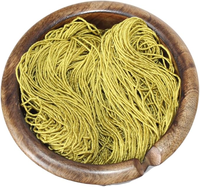 5 ply Silk Lace Weight Yarn, Super gold