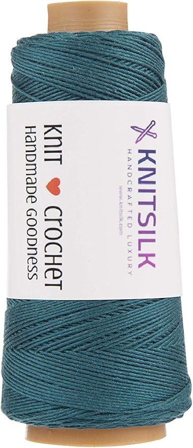 Knitsilk 8 ply silk viscose yarn,Green pine