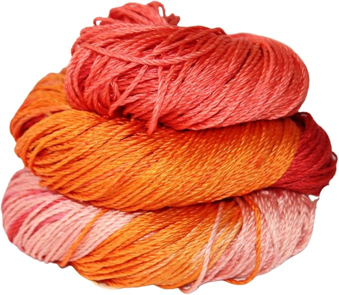 3 ply  Silk Lace Weight Yarn,Red