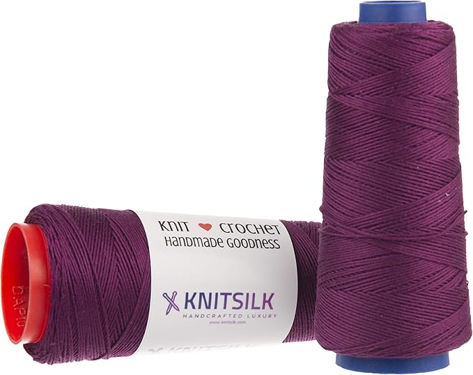 Knitsilk 8 ply silk viscose yarn,Wine