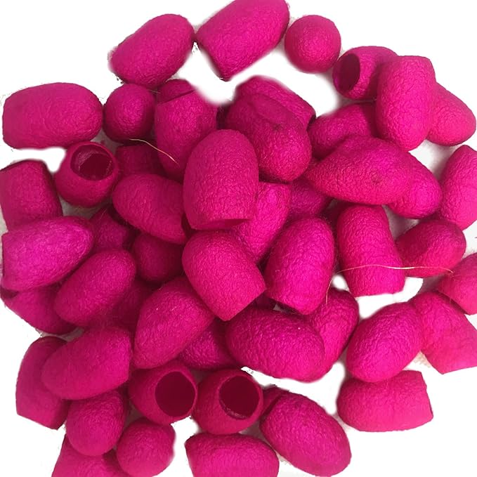 knitsilk silk cocoons,Hot Pink