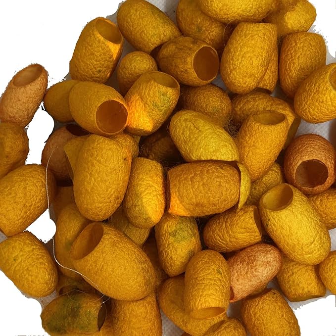 knitsilk silk cocoons,Yellow Mellow