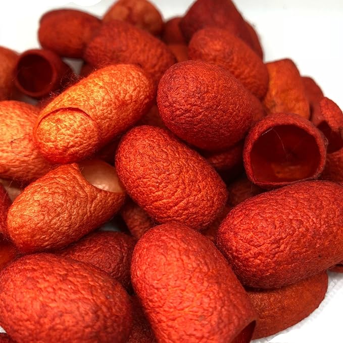 knitsilk silk cocoons,Couture Orange