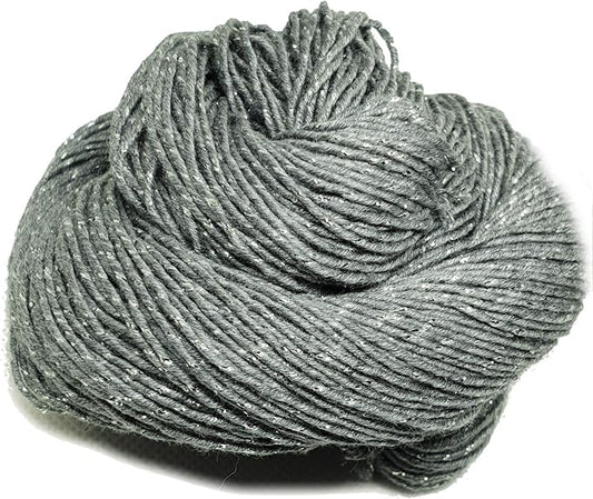 Knitsilk Sparkle Silk Yarn,Grey
