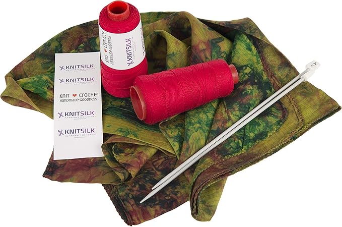 Knitsilk 8 ply silk viscose yarn,Red