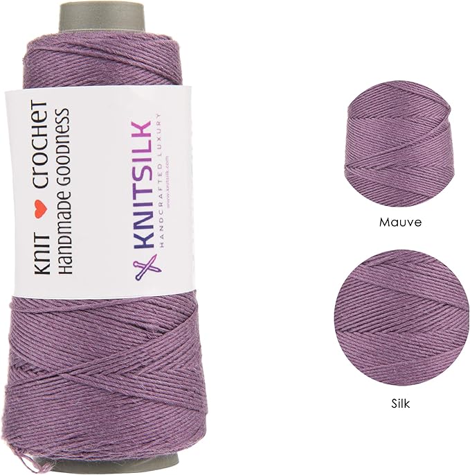 Knitsilk 8 ply silk viscose yarn,Mauve