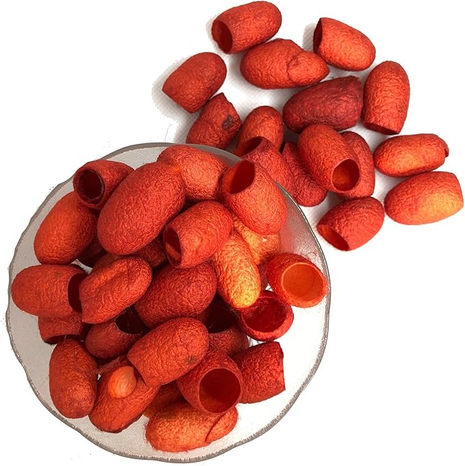 knitsilk silk cocoons,Couture Orange