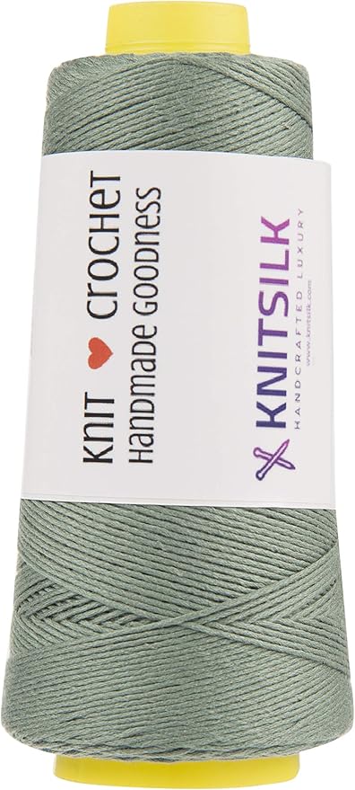 Knitsilk 8 ply silk viscose yarn,Olive