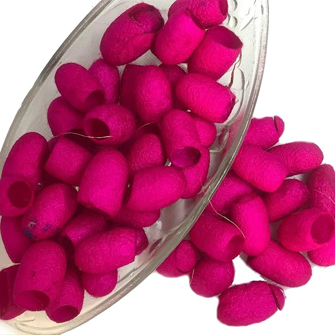 knitsilk silk cocoons,Hot Pink