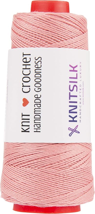 Knitsilk 8 ply silk viscose yarn,Blush pink