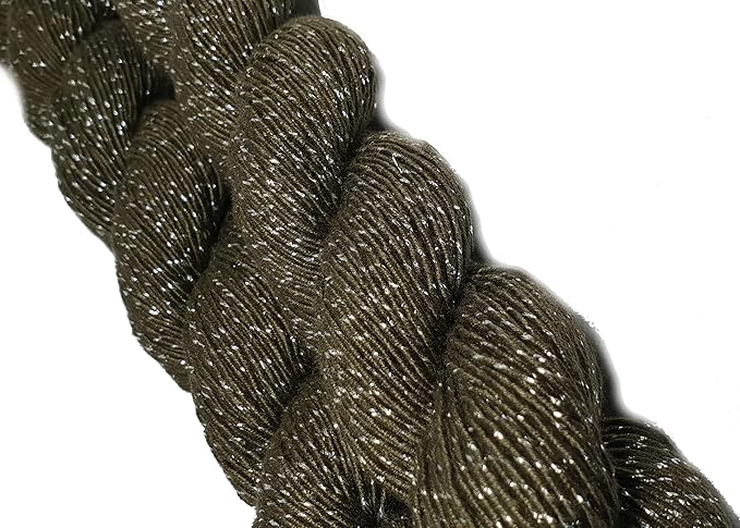 Knitsilk Sparkle Silk Yarn,Olive