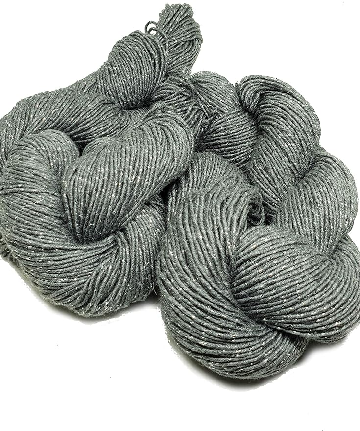 Knitsilk Sparkle Silk Yarn,Grey
