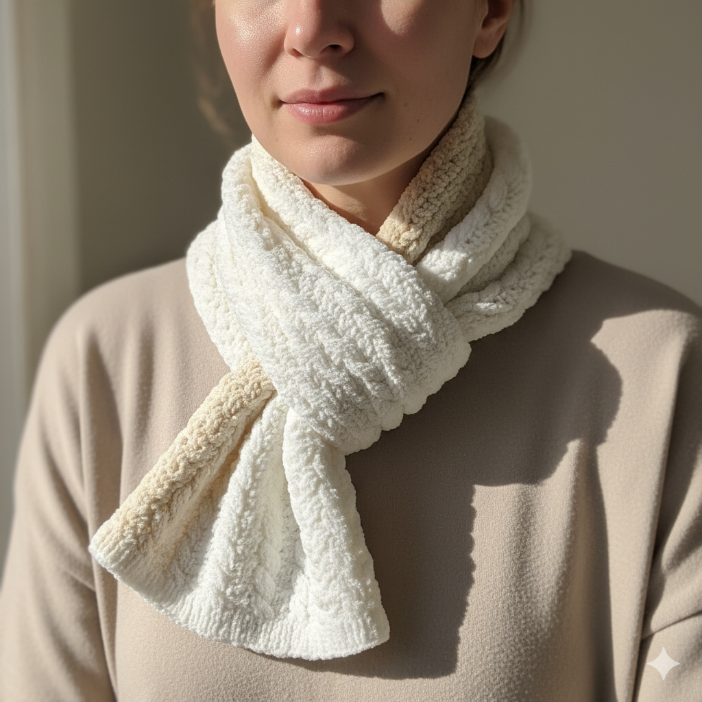 Knitsilk Baby Soft Blankie Wool Yarn | Natural, Ultra-Soft Wool for Premium Baby Blankets, Cozy Throws & Quick Projects | 100 grams | White